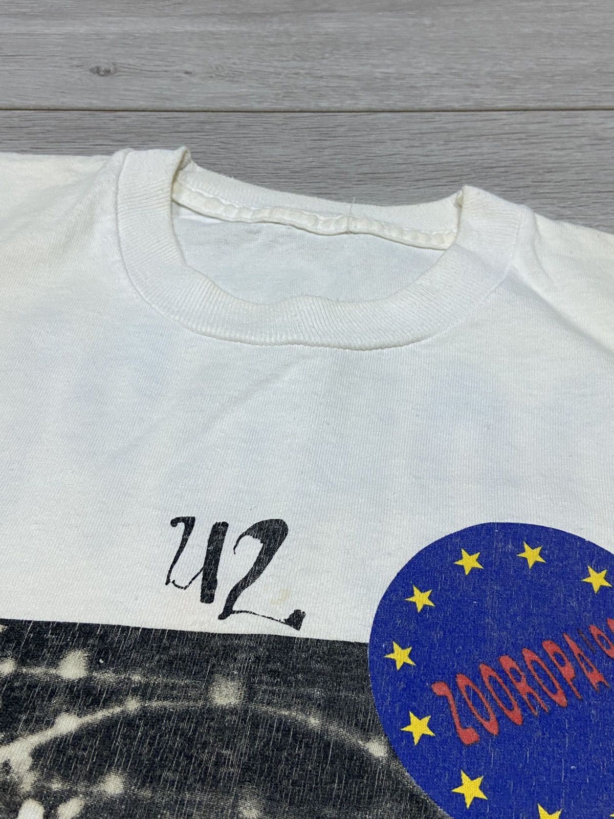 Band Tees Vintage 1993 U2 Zooropa Tee Shirt Size US XL / EU 56 / 4 - 6 Thumbnail