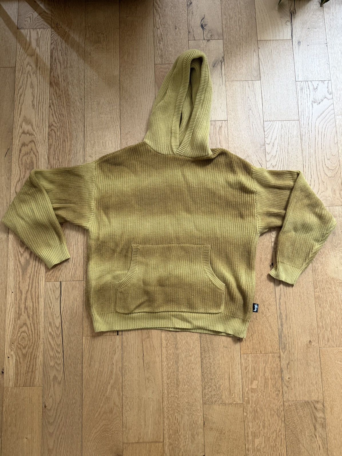 Stussy Stüssy Spray-Dyed Hoodie Sweater (Knit) Size US L / EU 52-54 / 3 - 3 Thumbnail
