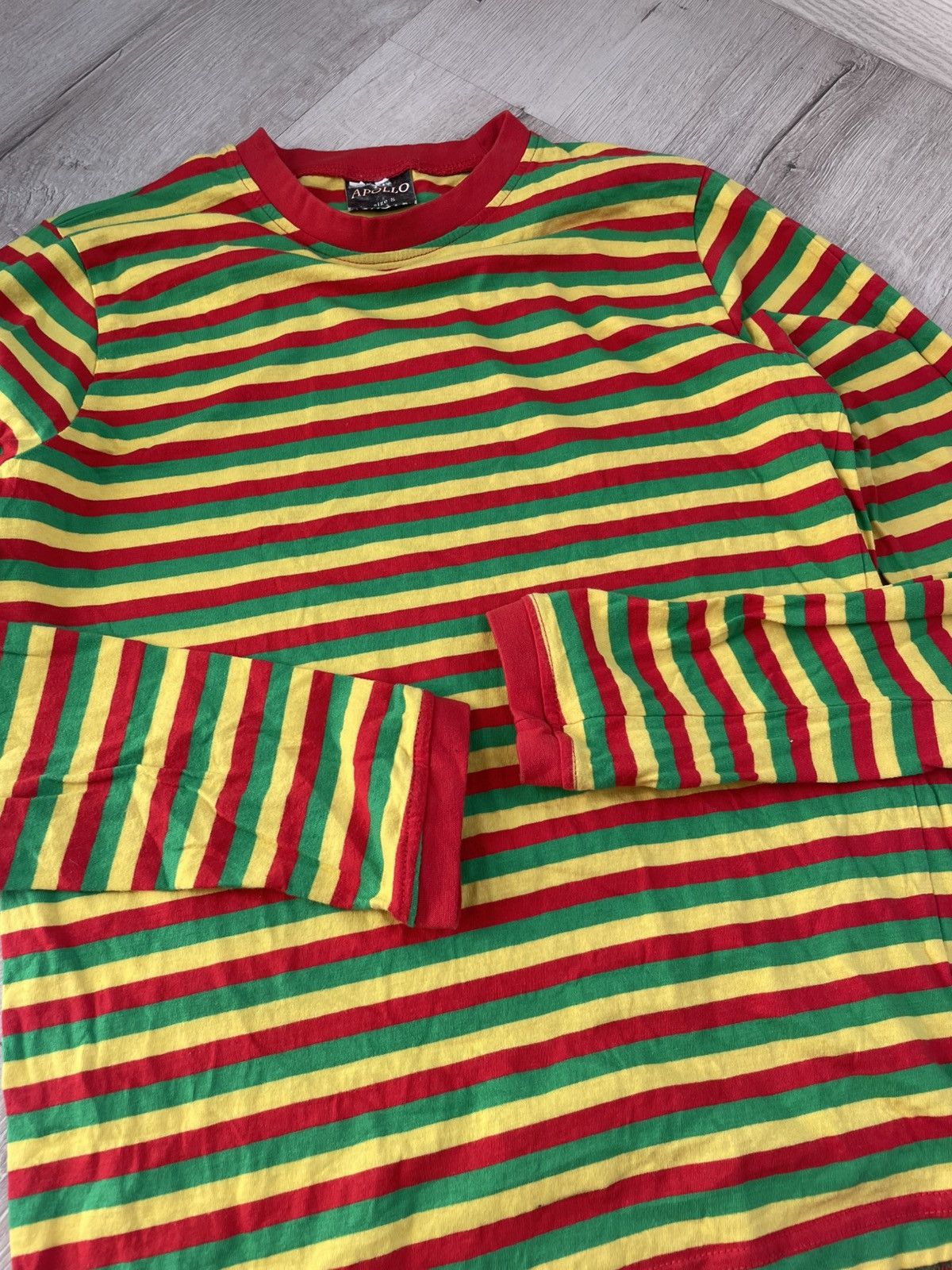 Hysteric Glamour × If Six Was Nine × Le Grande Bleu (L.G.B.) Crazy Y2k Stripped Longsleeve Jamaica Apollo Tee Size S / US 4 / IT 40 - 8 Thumbnail