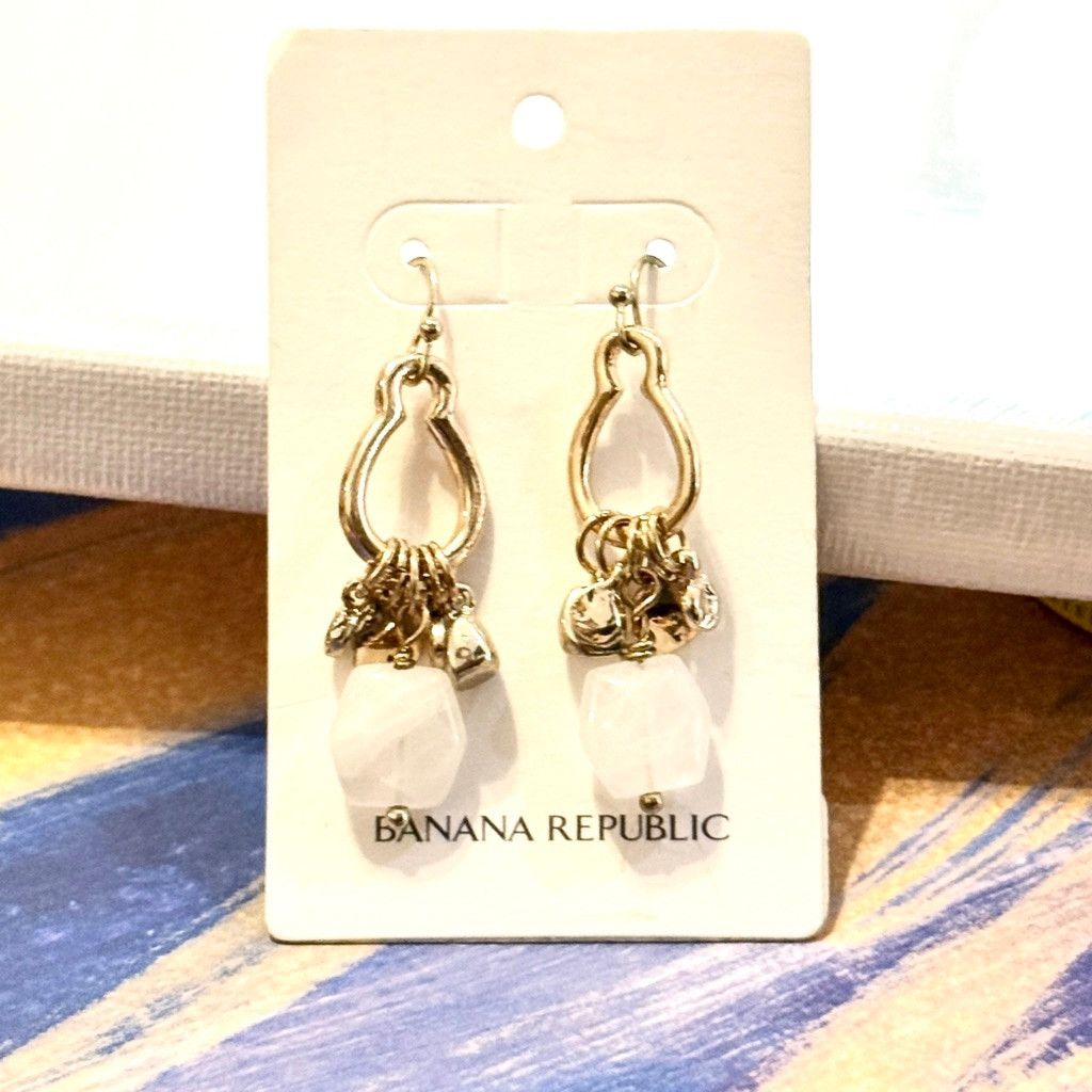 Banana Republic BANANA REPUBLIC Gold Charm Drop Hook Earrings | NWT Size ONE SIZE - 3 Thumbnail