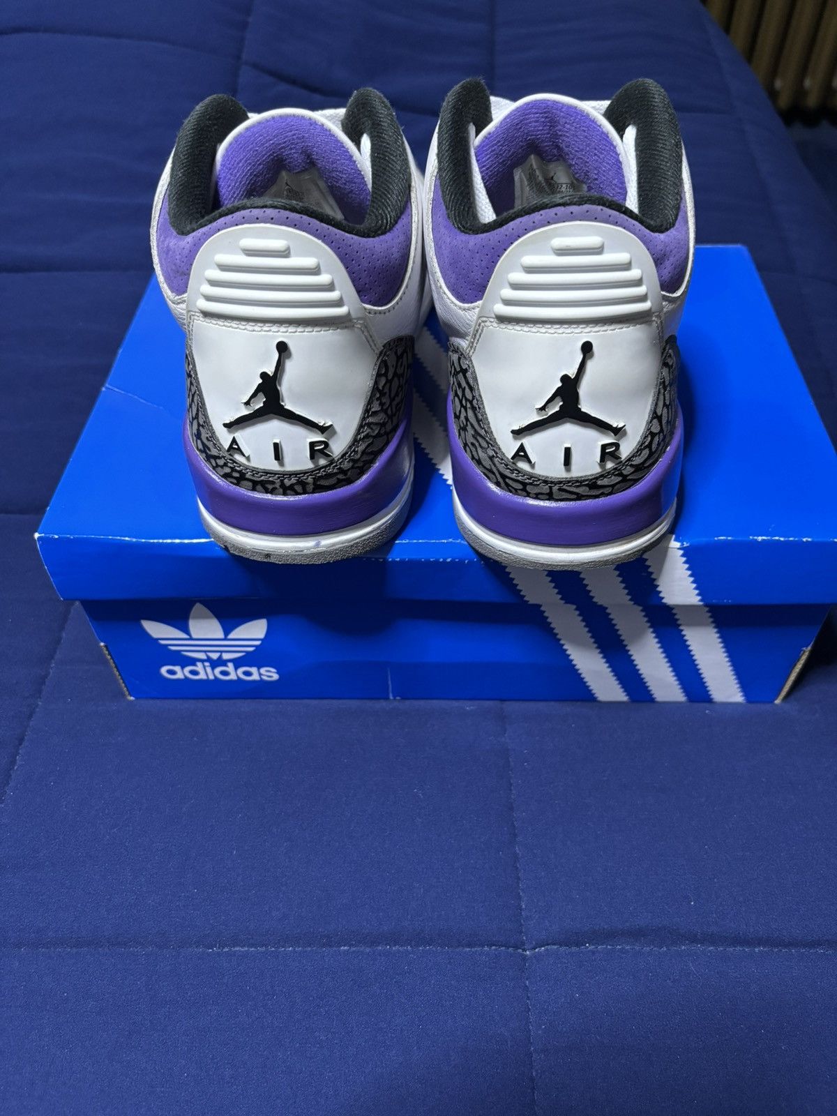 Jordan Brand Jordan 3 Retro Dark Iris 2022 Size 9.5 Size US 9.5 / EU 42-43 - 5 Thumbnail