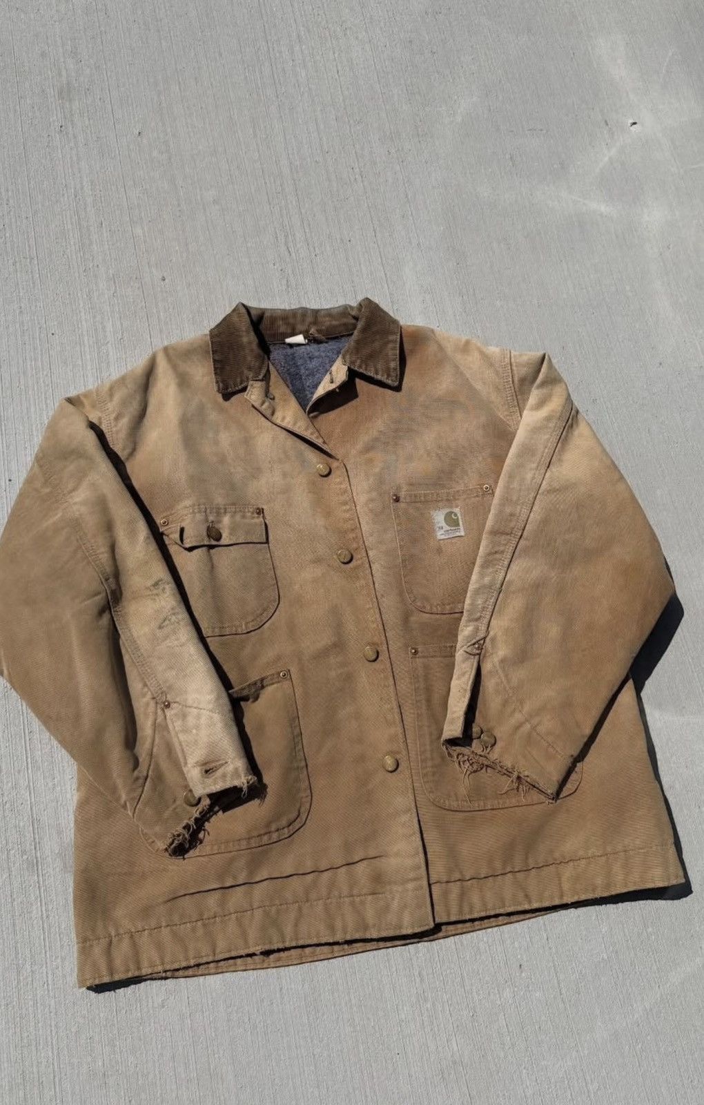 Carhartt × Vintage 1970s Chore carhartt vintage jacket Size US XL / EU 56 / 4 - 5 Thumbnail