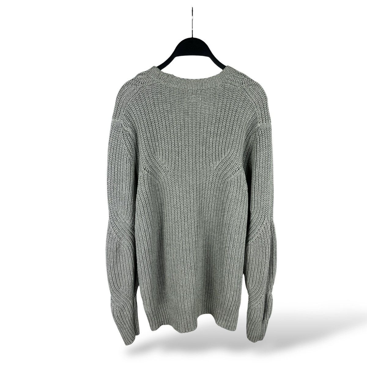 Allsaints Allsaints Moat Crew Neck Chunky Knit Sweater Heavy Grey Size US L / EU 52-54 / 3 - 9 Thumbnail