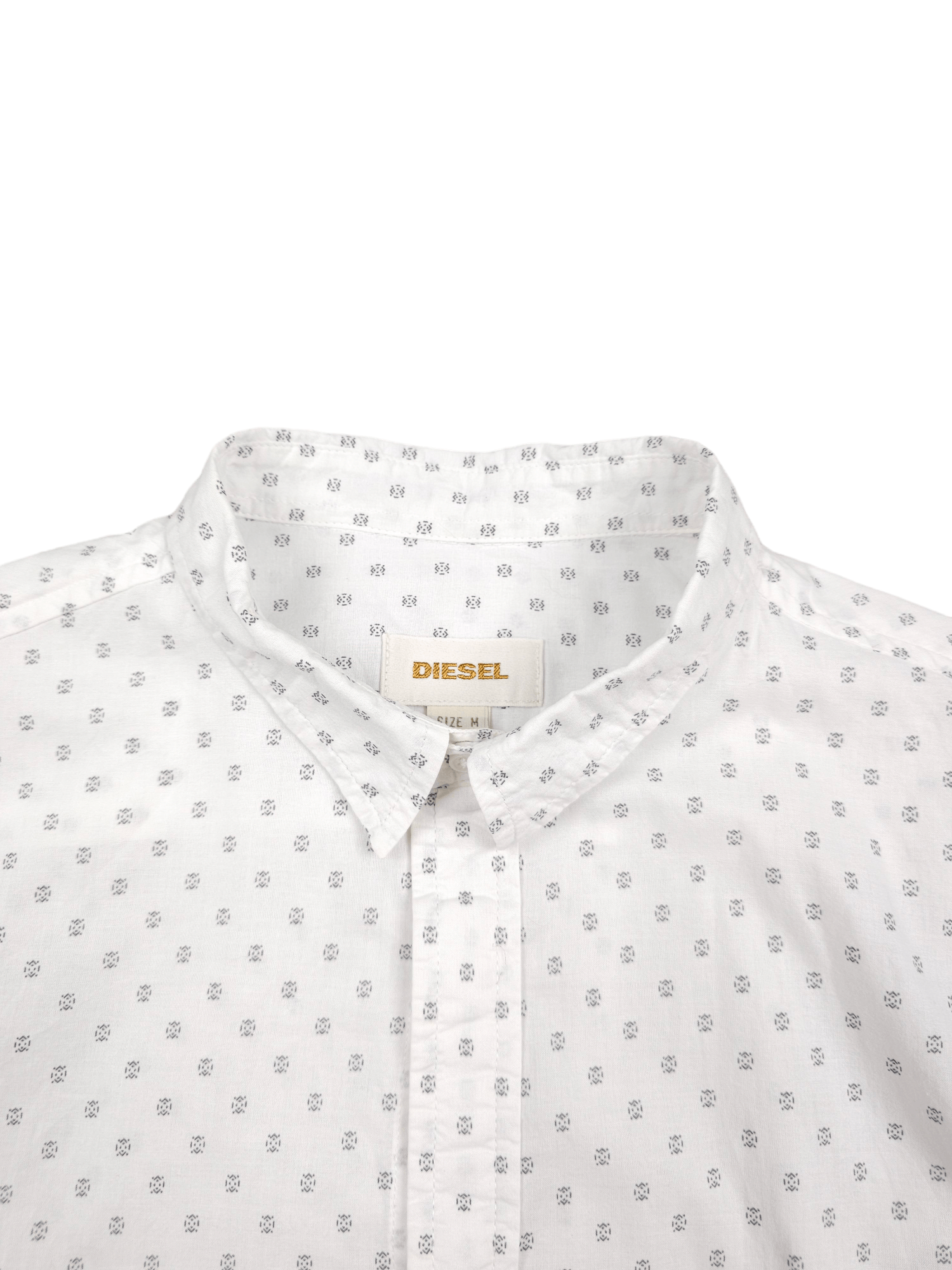 Designer × Diesel 💎 Vintage Diesel Monogram Size M Basic Logo Button Shirt Size US M / EU 48-50 / 2 - 5 Thumbnail