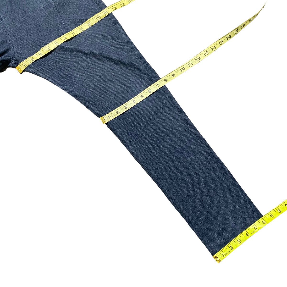 roarguns Sample🔥 Roarguns Denim Drop Crotch Pants Stretch Size US 33 - 20 Thumbnail