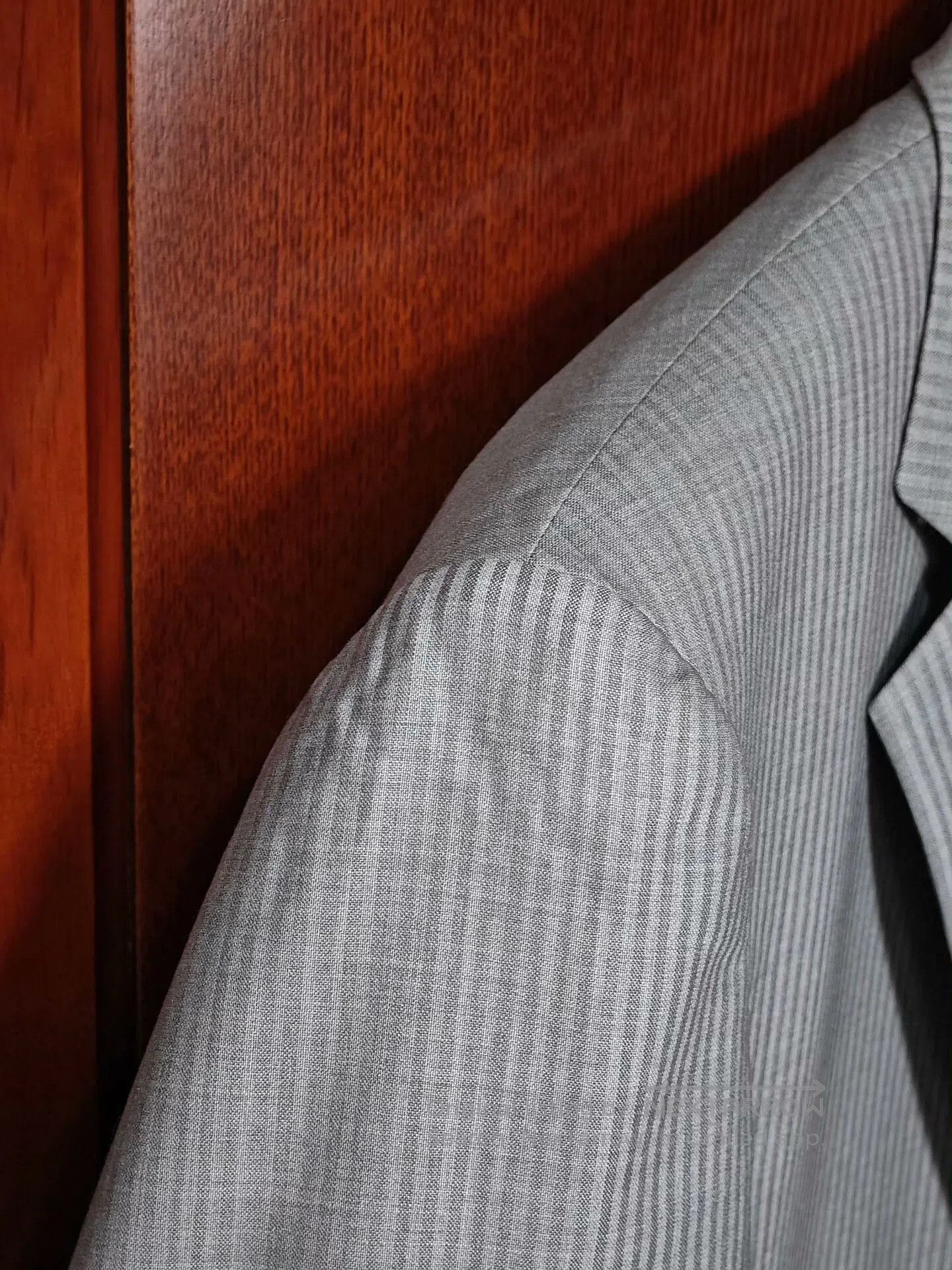 Ermenegildo Zegna Gray Striped Wool Suit Jacket. Size US L / EU 52-54 / 3 - 3 Thumbnail