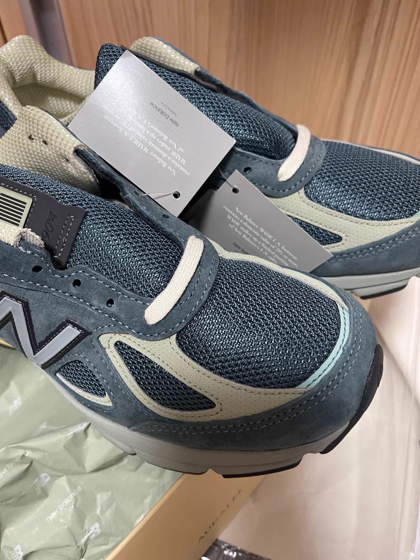 Auralee Auralee x New Balance NB 990 V4 Blue 42 Size US 9 / EU 42 - 2 Thumbnail