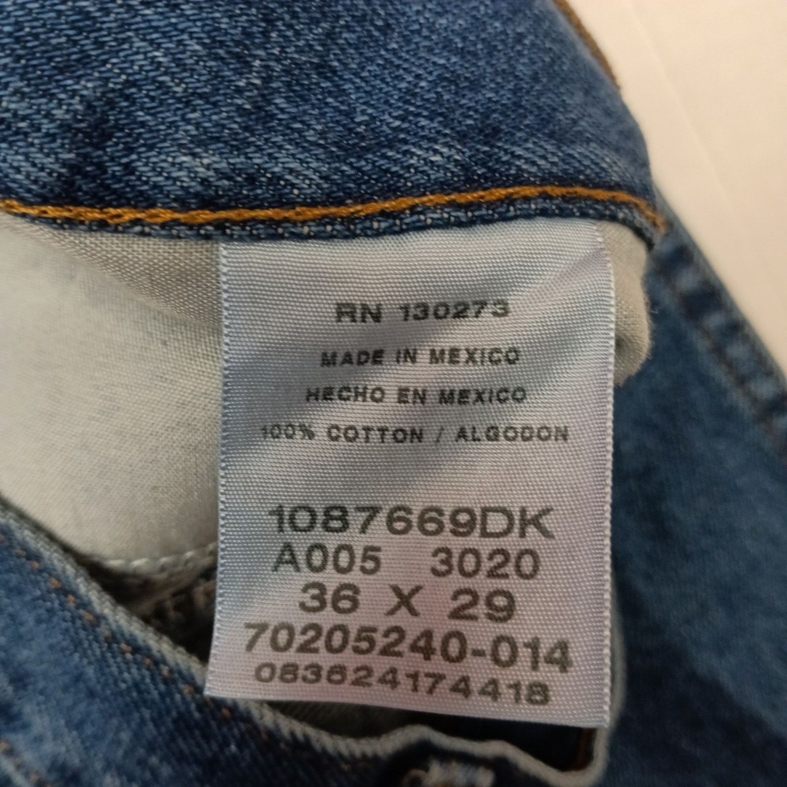 Wrangler Wrangler Rustler Jeans Men's Size 36x29 Blue Relaxed Fit Size US 36 / EU 52 - 5 Thumbnail
