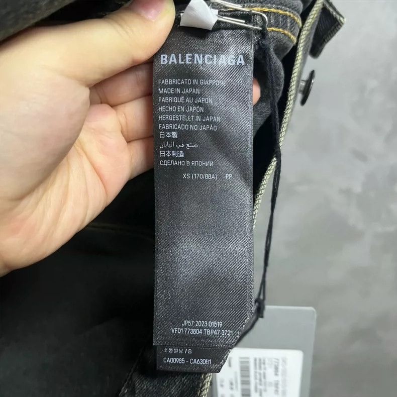 Balenciaga Balenciaga Wash Grey Logo Single Breasted Long Sleeve Jack Size US XS / EU 42 / 0 - 3 Thumbnail
