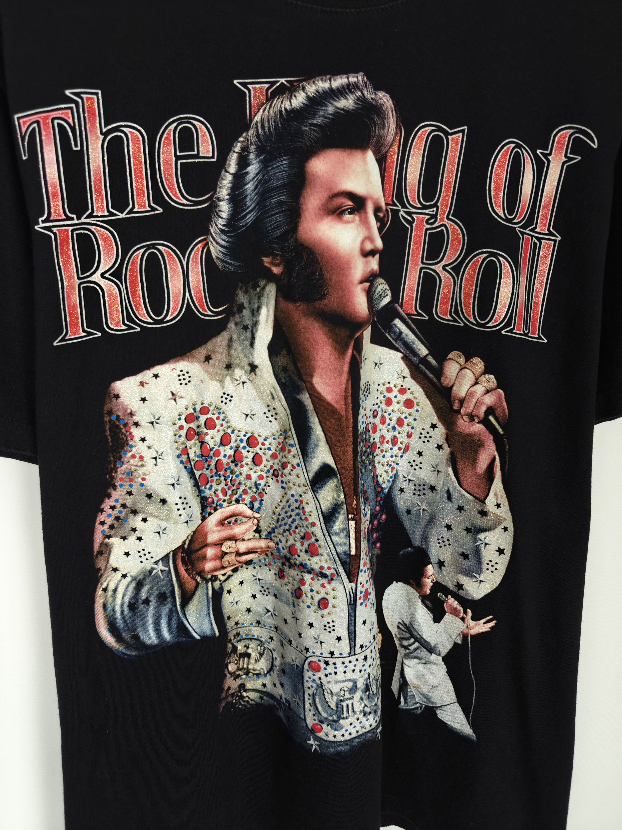Other Rock Tees Vintage Elvis Presley Tee Double Big Logo Size L Size US L / EU 52-54 / 3 - 5 Thumbnail