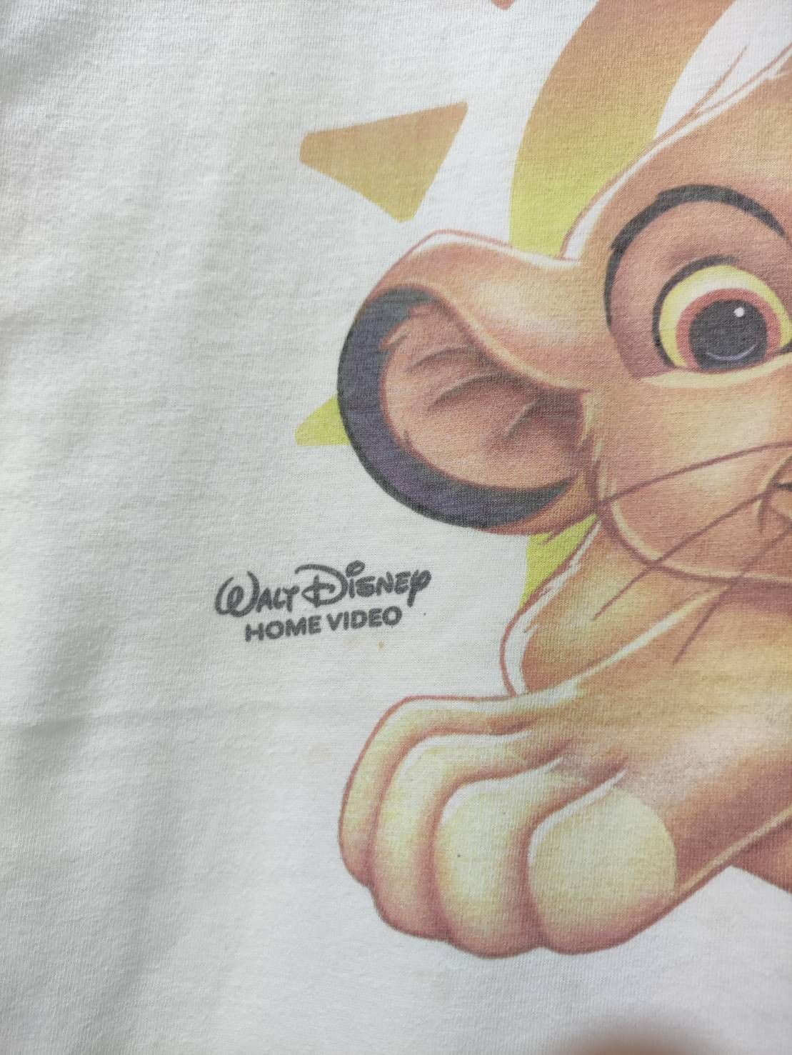 Disney Vtg 00's The Lion King "Simba" Character Promo T-Shirt Size US XL / EU 56 / 4 - 4 Thumbnail