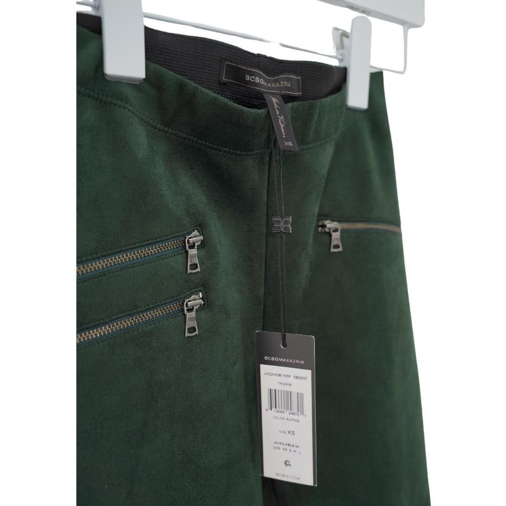Bcbgmaxazria NWT BCBG Max Azria Green Suede Zipper Pants Size 26" / US 2 / IT 38 - 5 Thumbnail