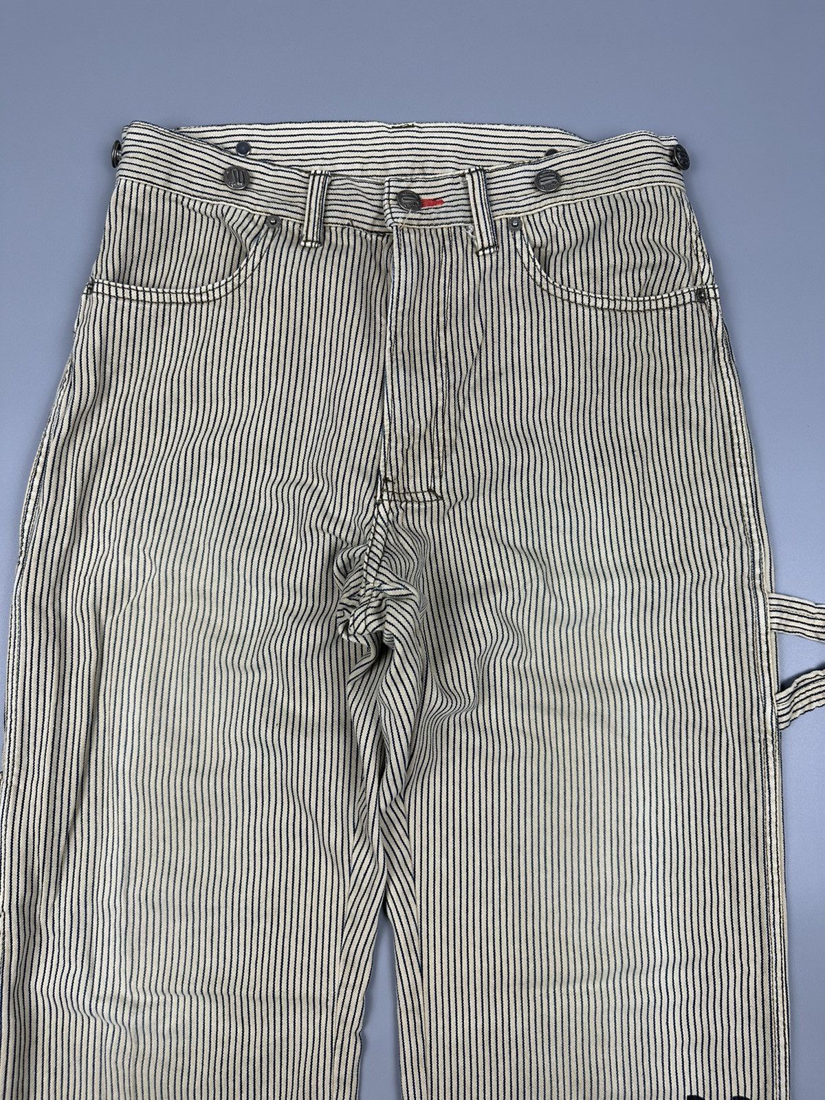 Japanese Brand × PPFM Vintage PPFM 21 March ‘63 Carpenter Stripes Denim Size US 30 / EU 46 - 5 Thumbnail