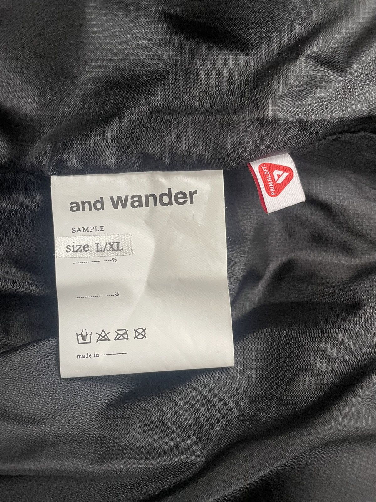 And Wander And Wander Primaloft Rip Down Puffer Jacket Black Size US L / EU 52-54 / 3 - 4 Thumbnail