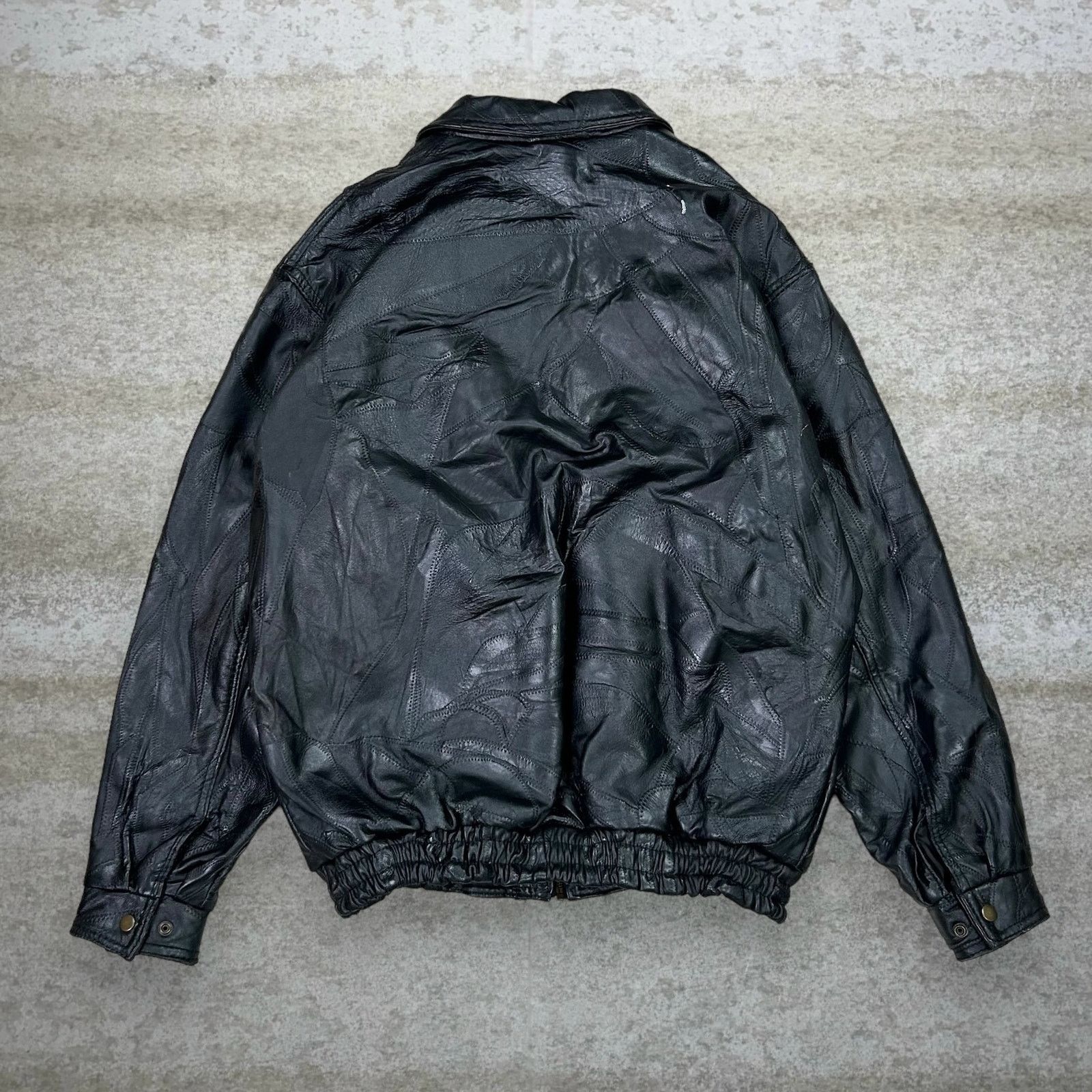 Vintage Vintage 90s Lambskin Leather Jacket Mens XL Black Italian Size US XL / EU 56 / 4 - 3 Thumbnail