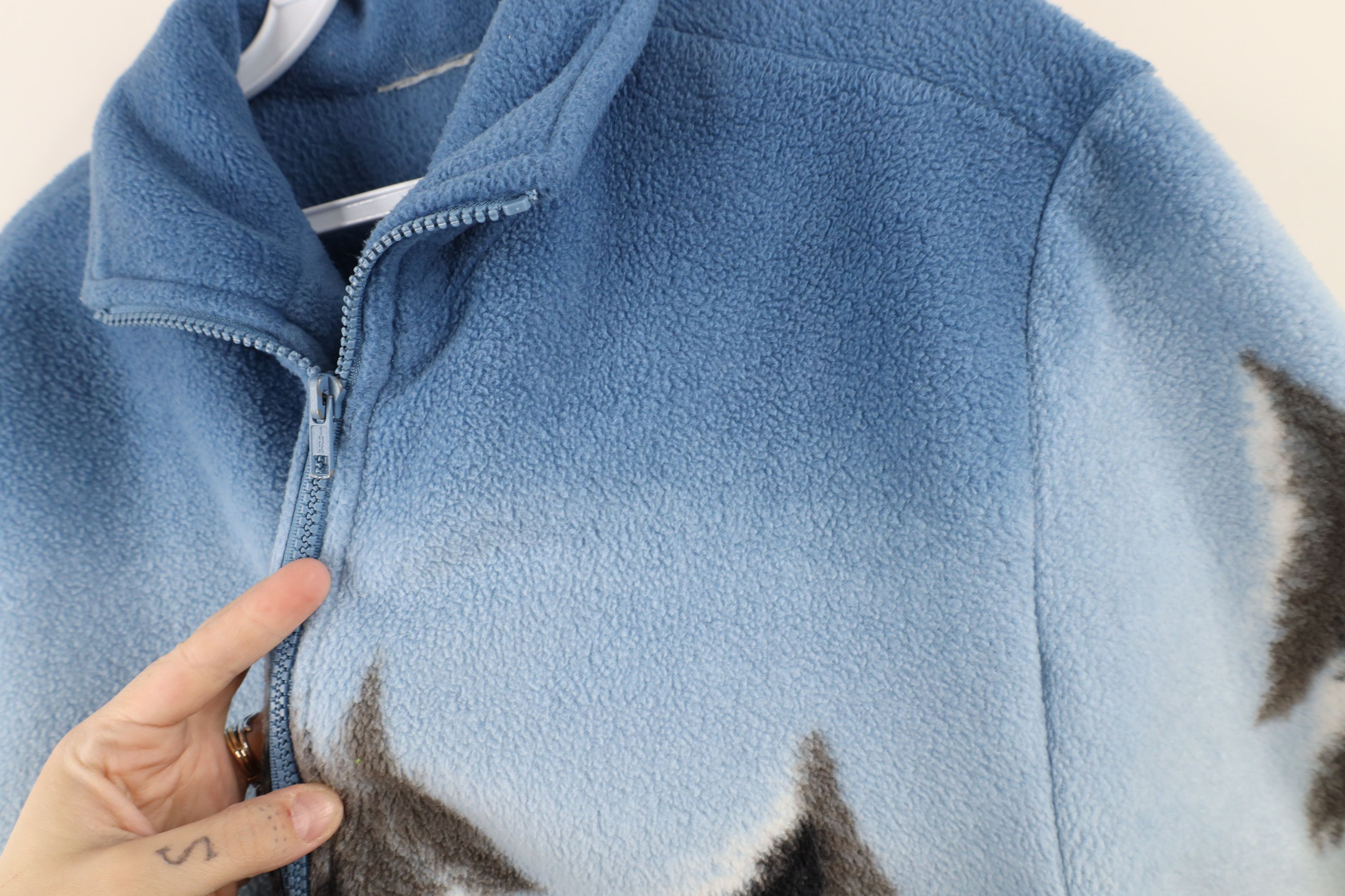 Vintage Vintage 90s Streetwear Equestrian All Print Fleece Jacket Size XL / US 12-14 / IT 48-50 - 6 Thumbnail