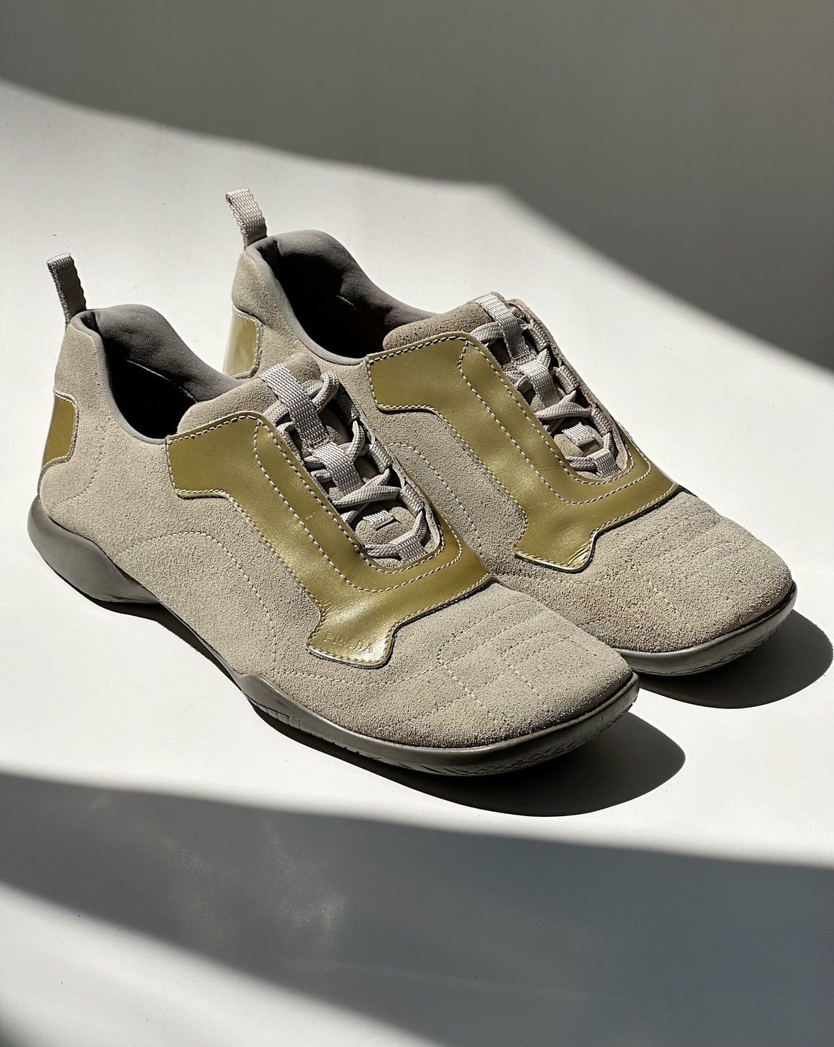 Prada × Streetwear × Vintage PRADA SS2000 Suede Sneakers archive 