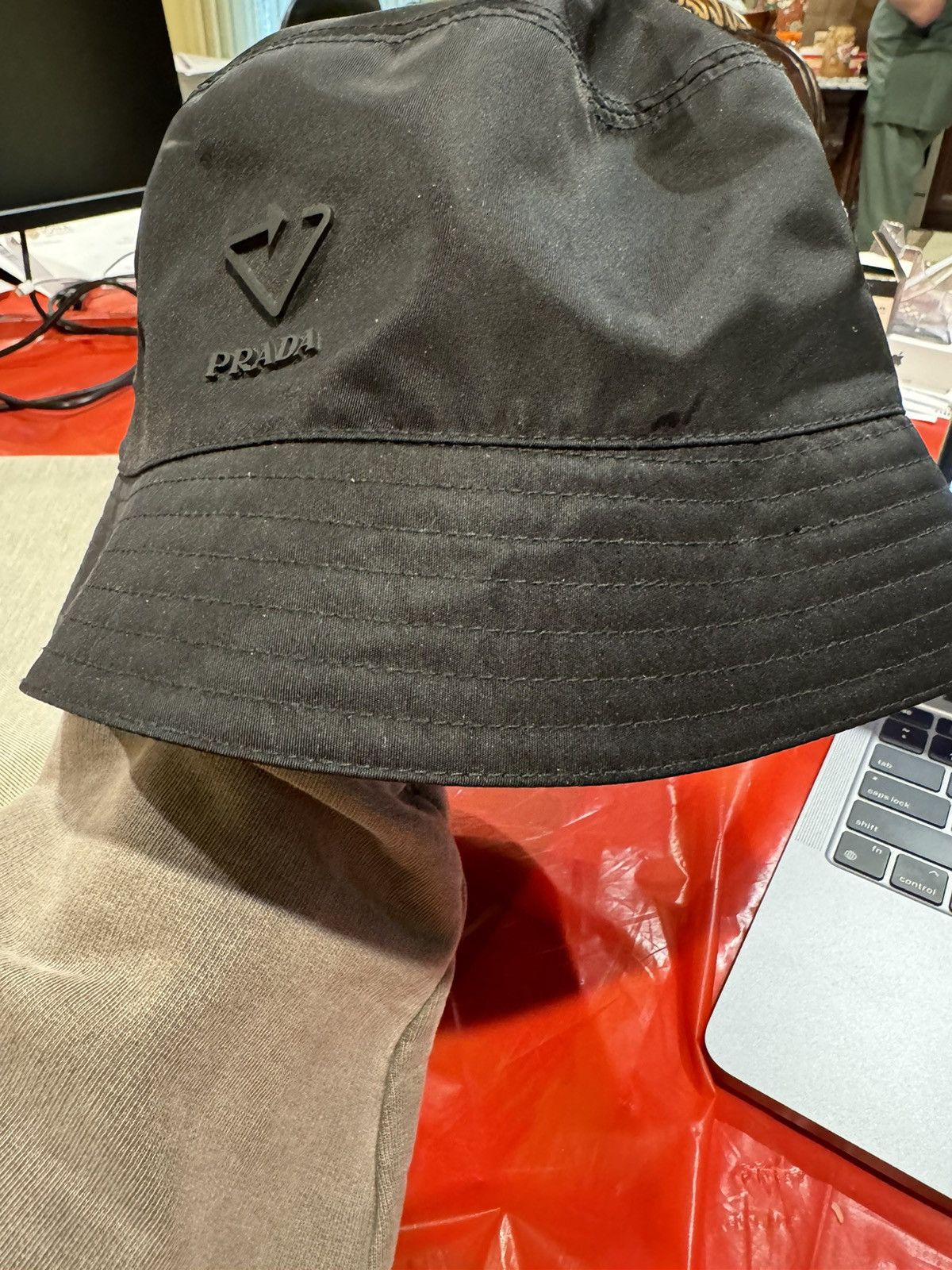 Prada Black Prada Re Nylon Bucket Hat Size ONE SIZE - 2 Thumbnail