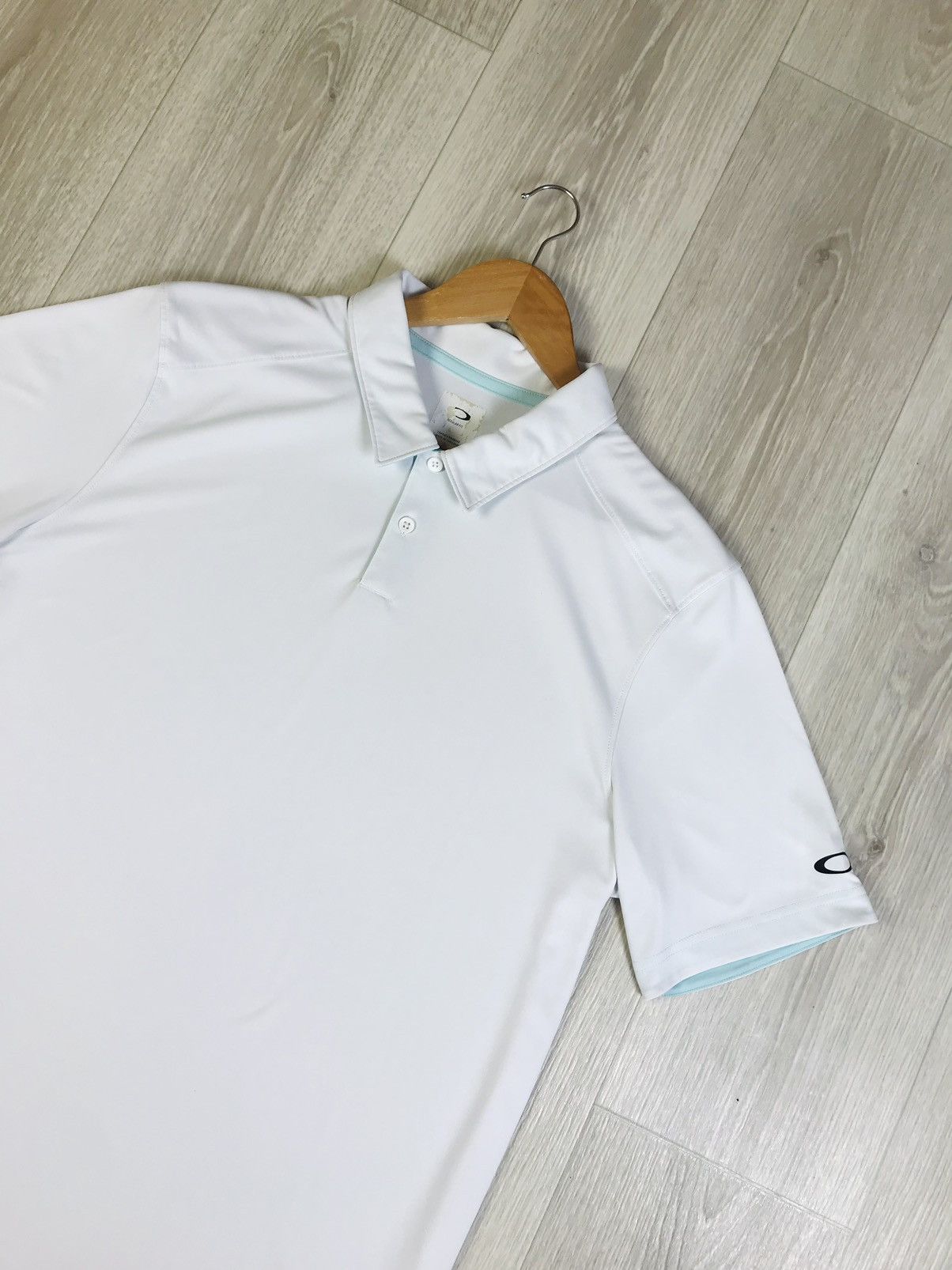 Oakley × Vintage Vintage White Oakley Polo T-Shirt Top Size US XL / EU 56 / 4 - 4 Thumbnail