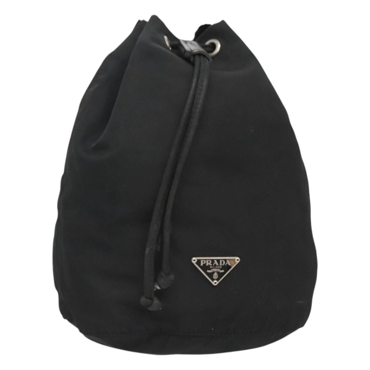 Prada Prada Vela Drawstring Bucket Pouch Tessuto Size ONE SIZE - 1 Thumbnail