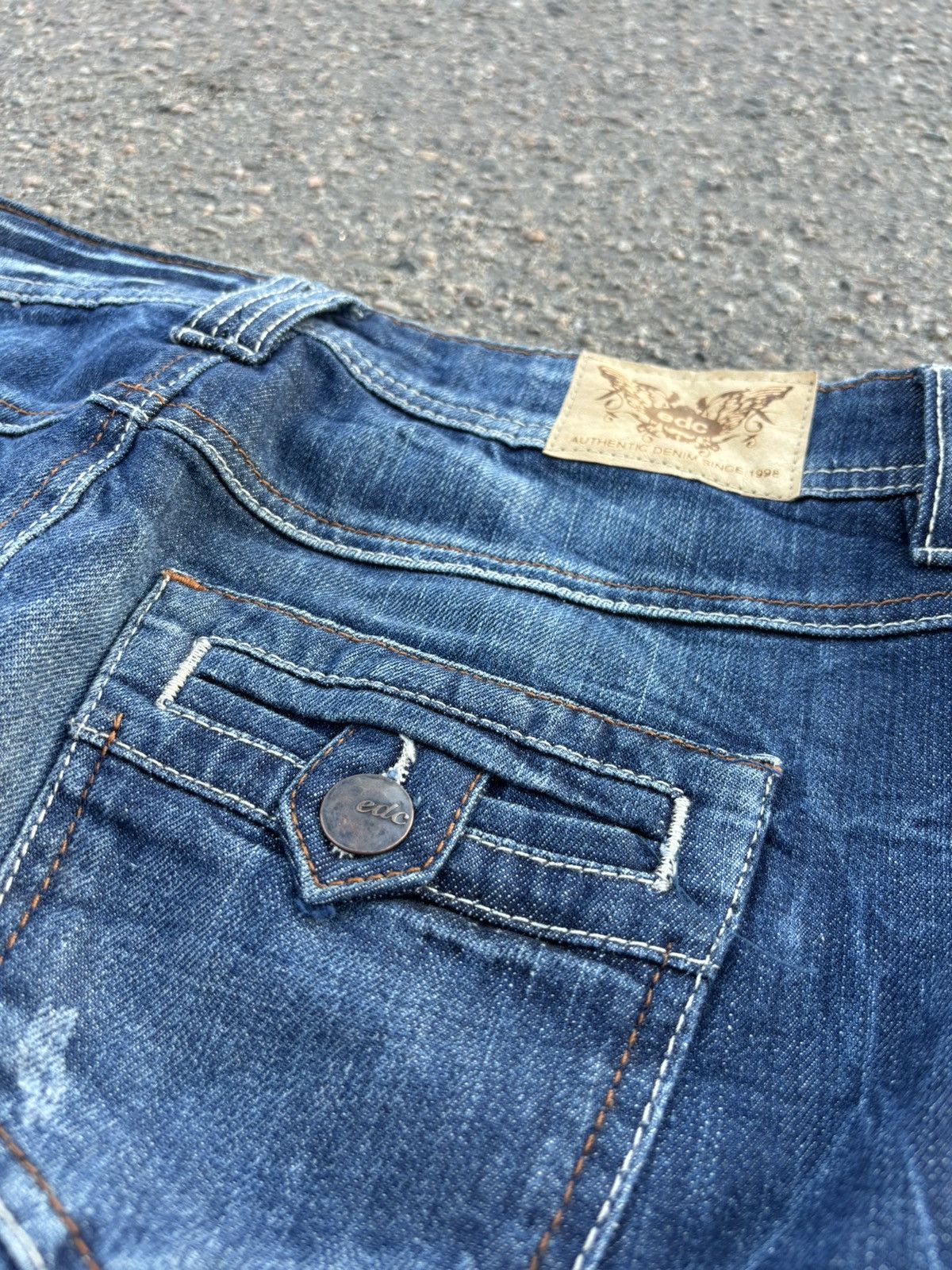 Japanese Brand × Vintage Vintage Y2k Denim cargo mini skirt Size 25" / US 0 / IT 36 - 10 Thumbnail