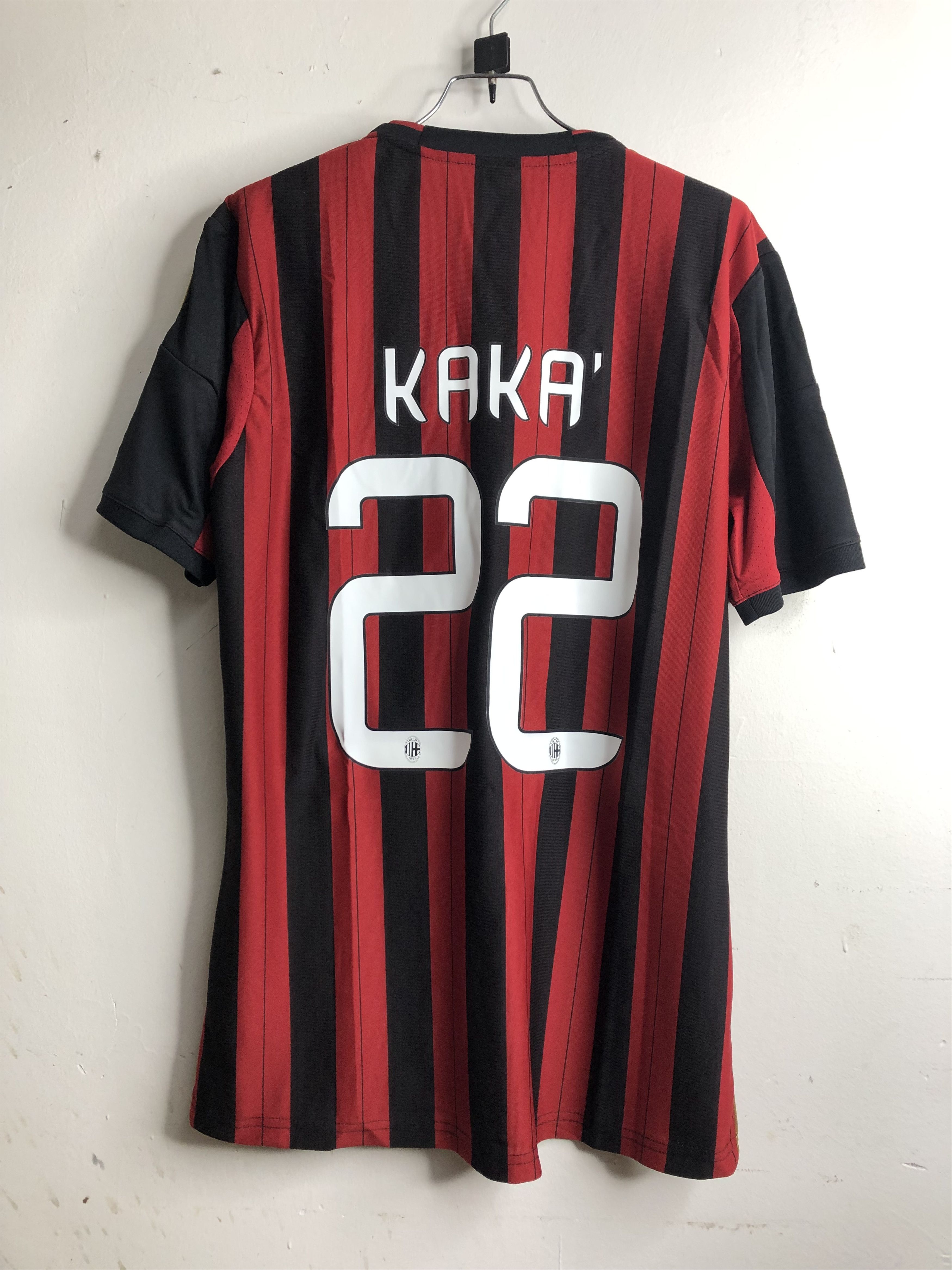 Vintage 13-14 Kaka AC Milan Home Soccer Jersey Size US L / EU 52-54 / 3 - 2 Thumbnail