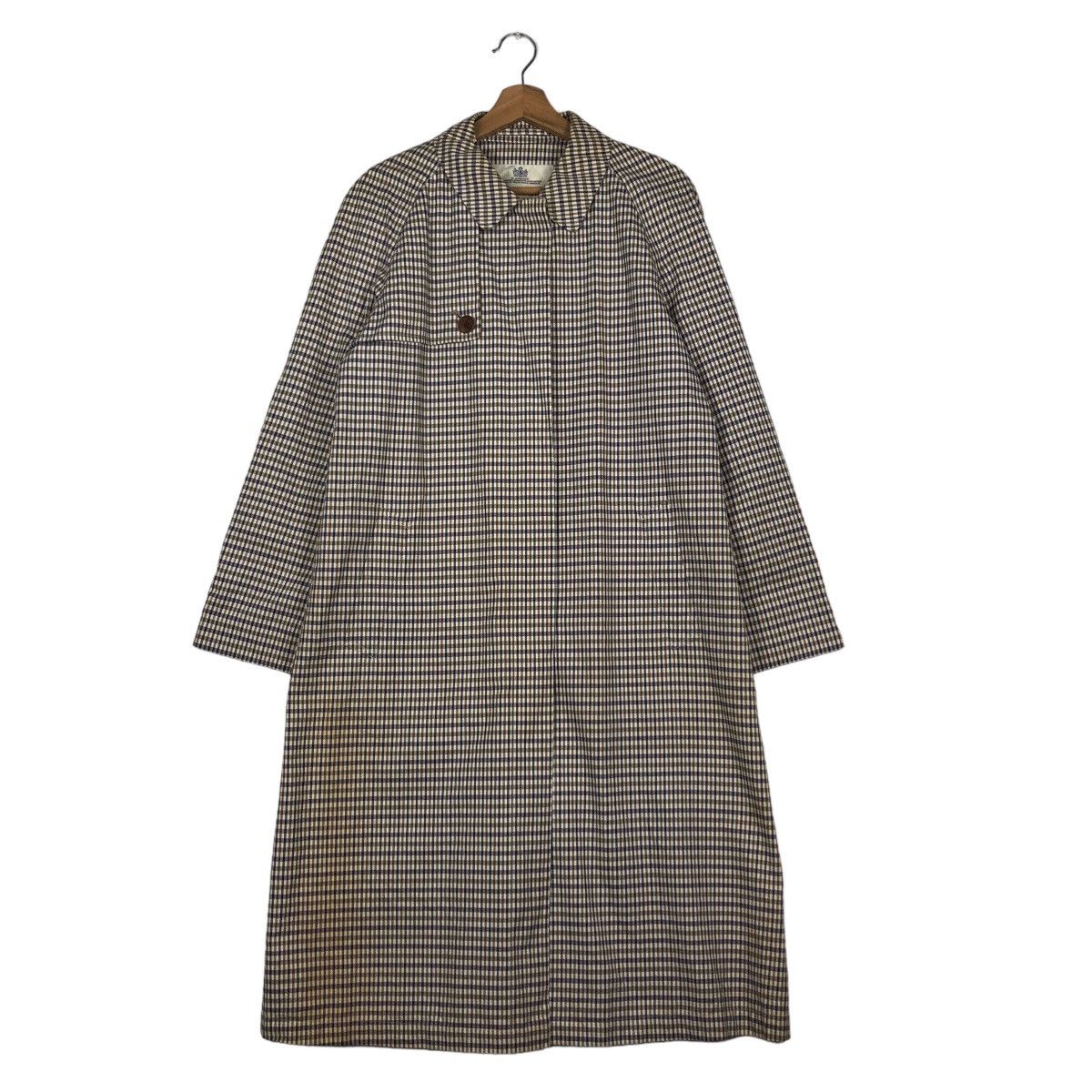 🔥Long Jacket Aquascutum Made in England Nova Check Design