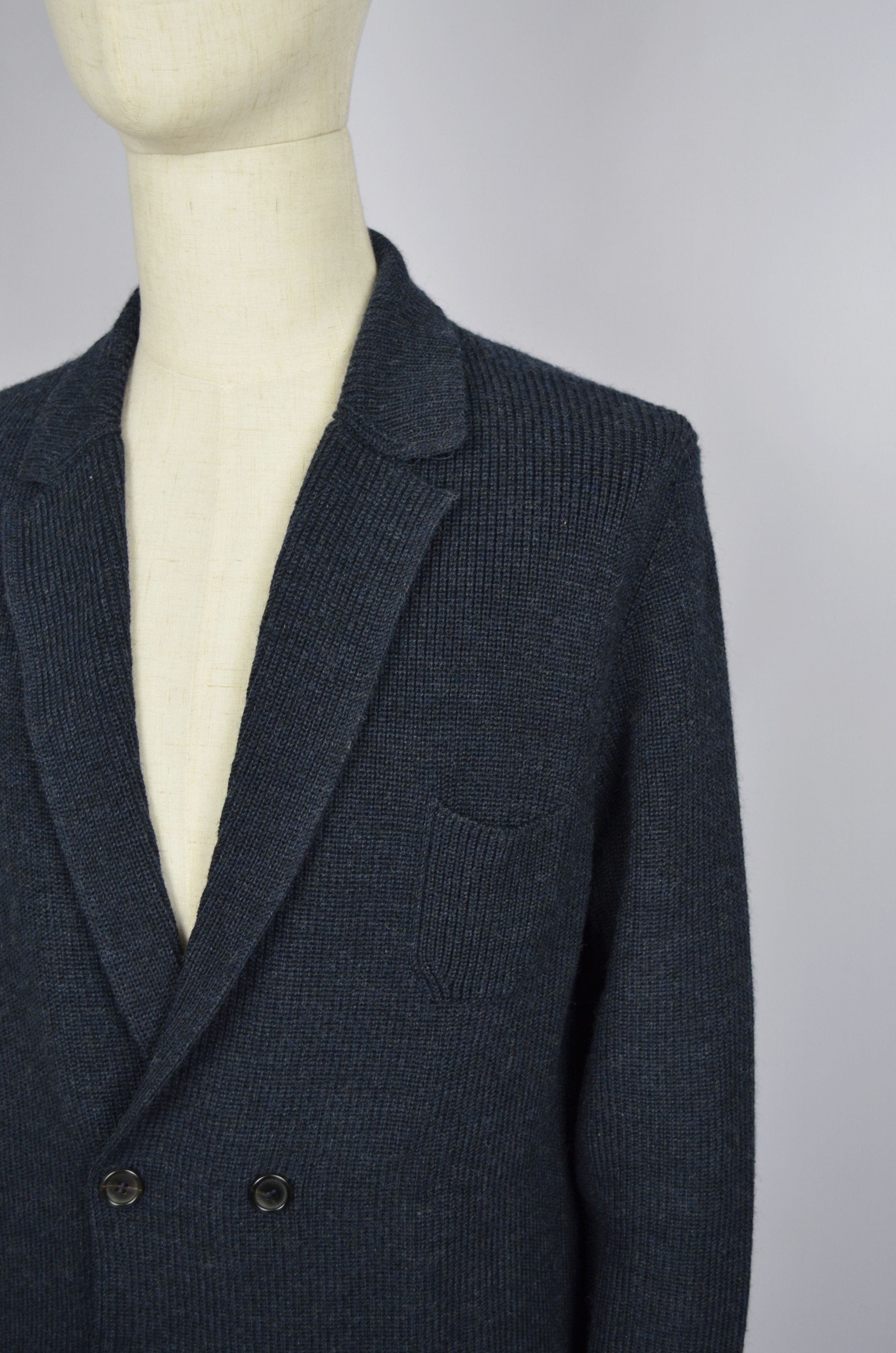 Designer × Roberto Collina Roberto Collina Double Breasted Sweater Cardigan Wool Sz 54 Size US XL / EU 56 / 4 - 5 Thumbnail