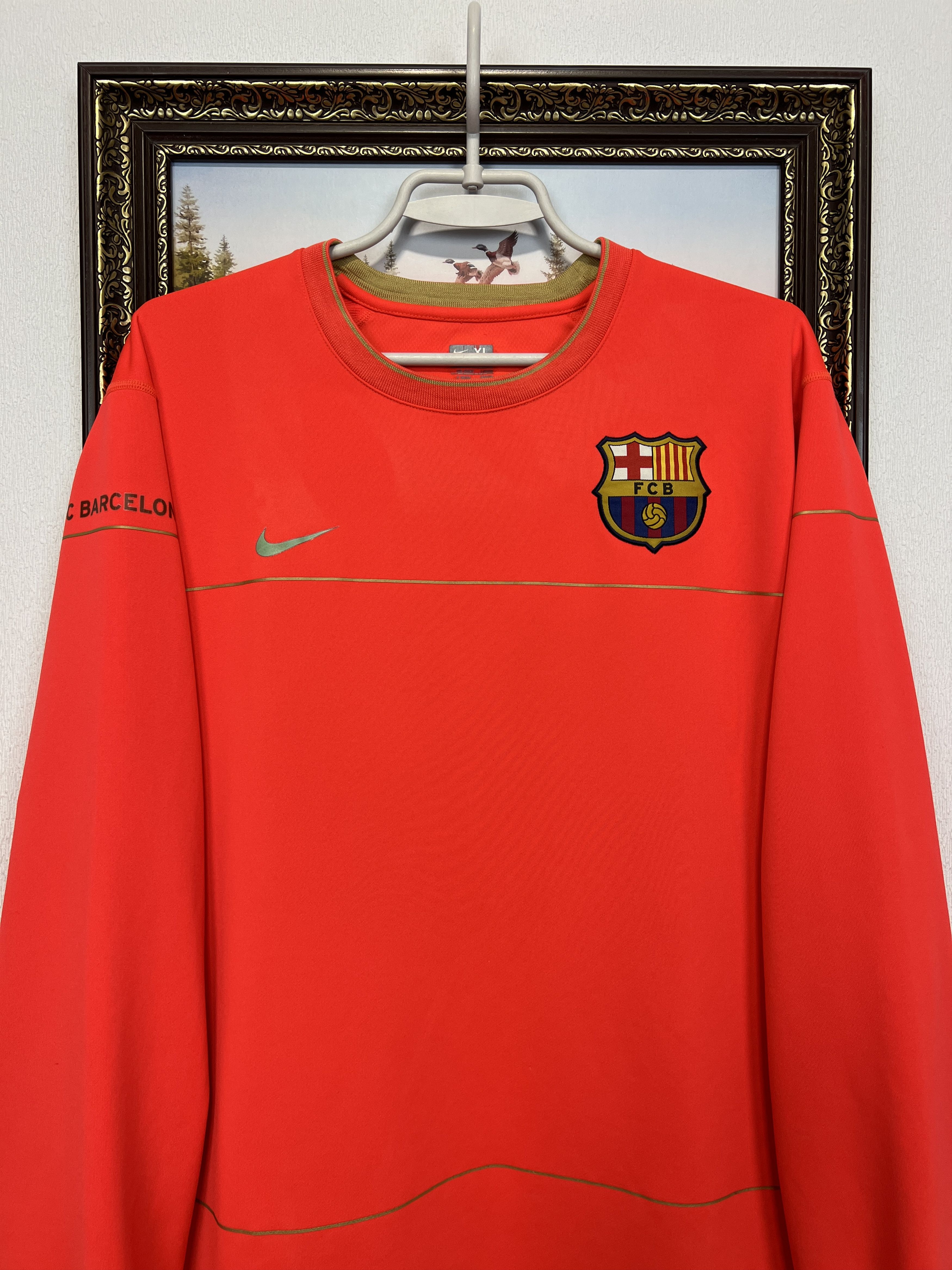 Nike Vintage Barcelona Football Sweatshirt Soccer Train Track Top Size US XL / EU 56 / 4 - 2 Thumbnail