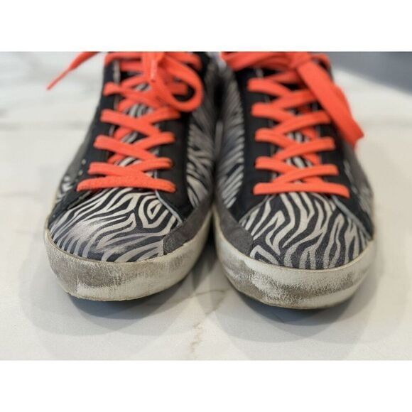 Golden Goose Golden Goose Superstar Zebra-Striped Sneakers Size 38 Size US 8 / IT 38 - 4 Thumbnail