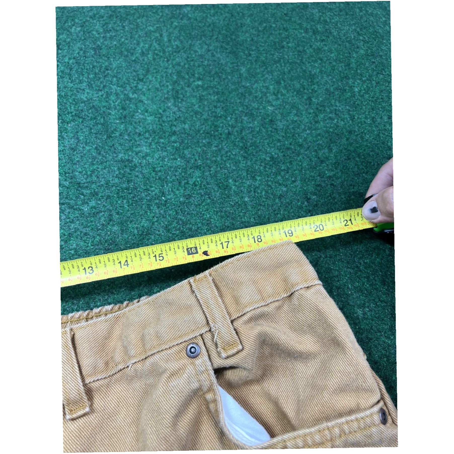 Haband NORMAN ROCKWELL Jeans by Haband Elasticized Back Waist- Beige. 38x30 Size US 38 / EU 54 - 7 Thumbnail