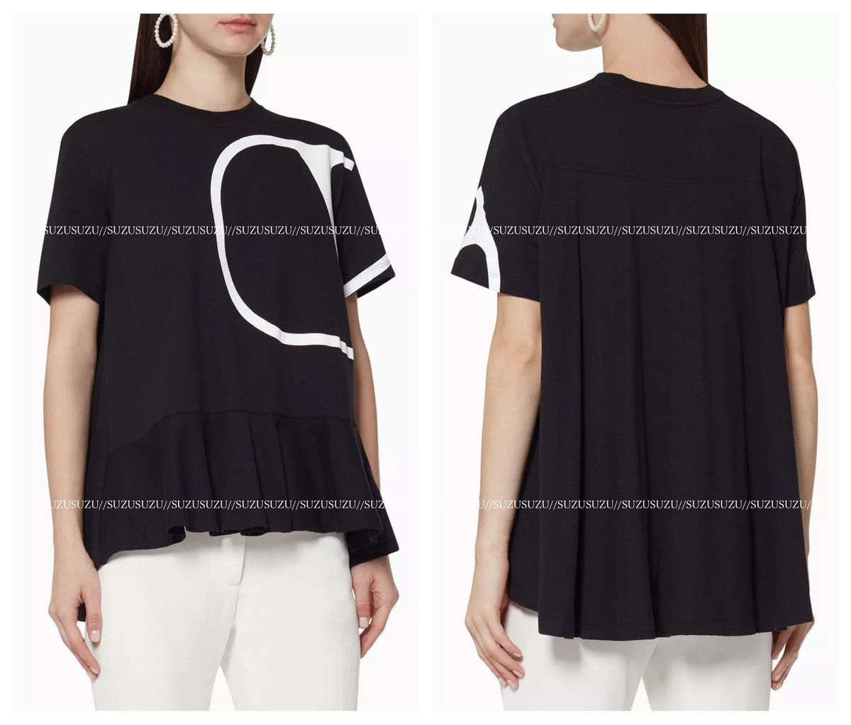 Valentino Authentic Valentino Ruffled Short-Sleeved T-Shirt Top, XS Size XS / US 0-2 / IT 36-38 - 5 Thumbnail