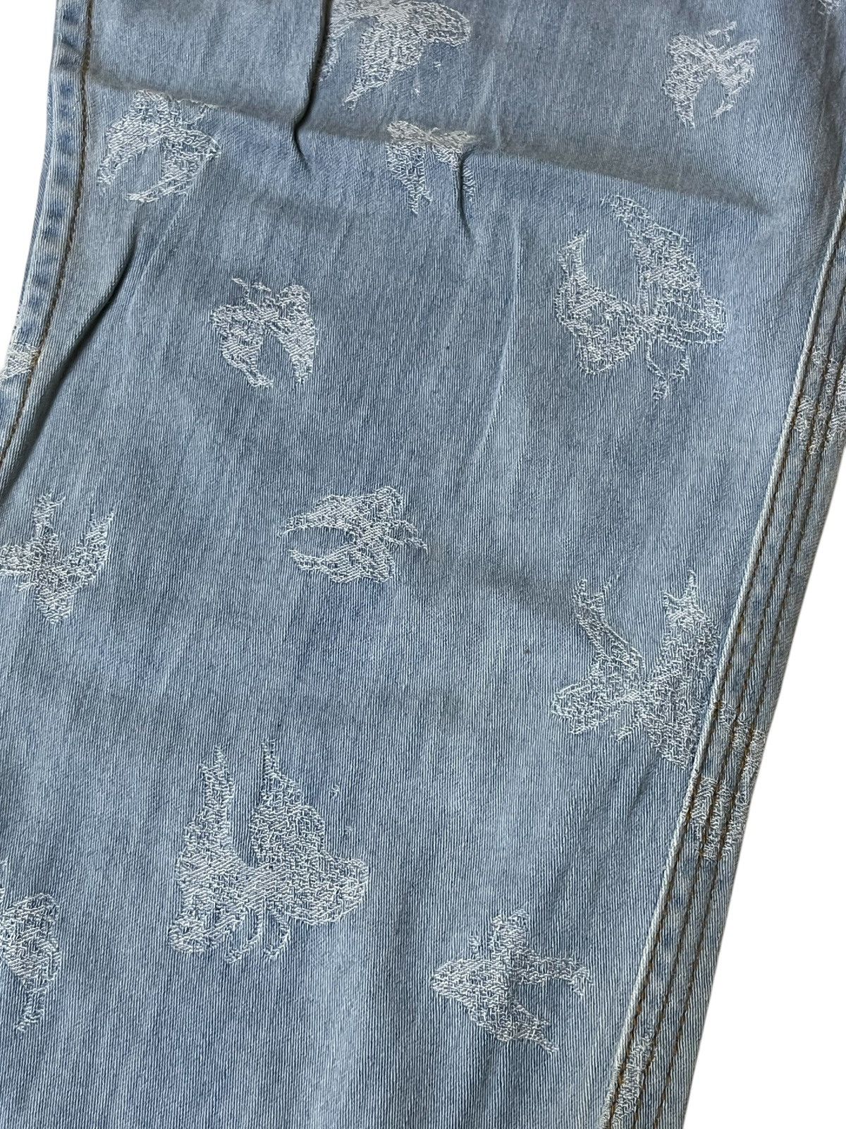 Issey Miyake TSUMORI CHISATO ISSEY MIYAKE EMBROIDERY JEANS Size US 32 / EU 48 - 6 Thumbnail