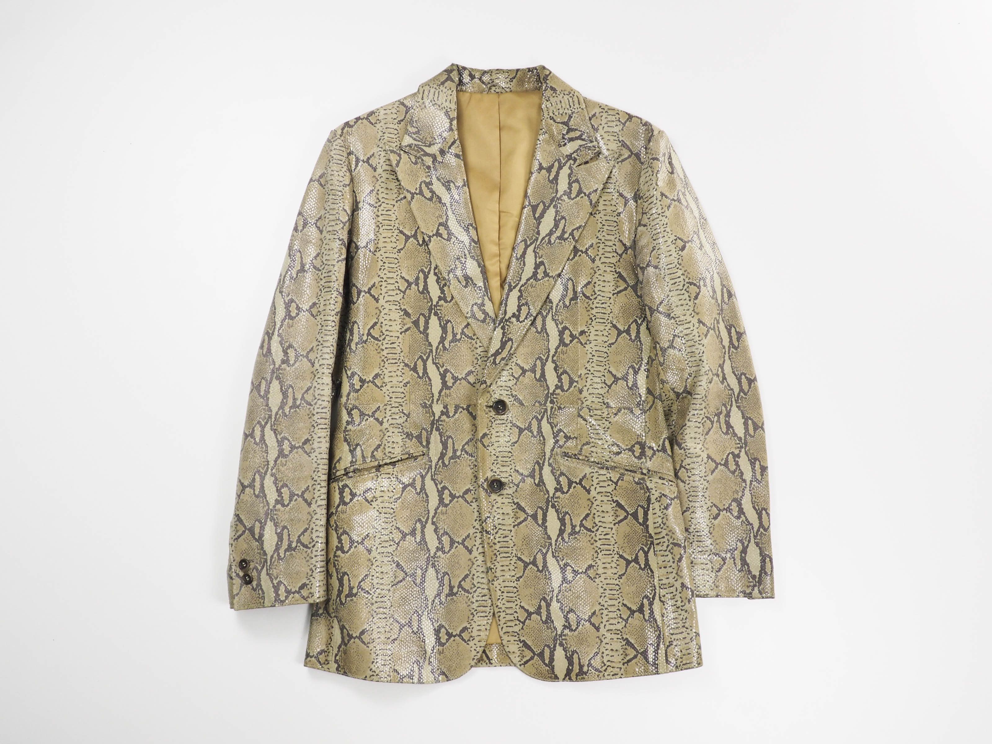 Tornado Mart Tornadomart snake skin blazer jacket | Grailed