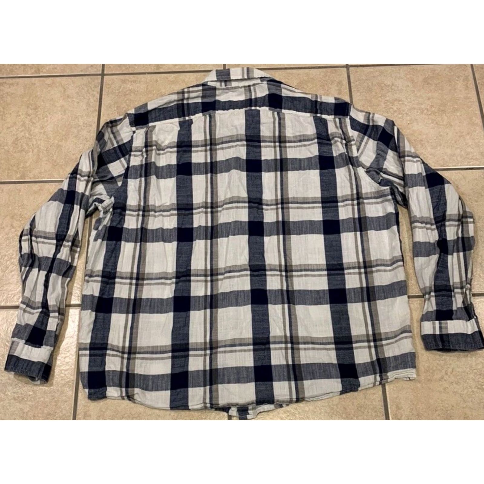 Wrangler VINTAGE Wrangler Indigo Lightweight Button-Up Shirt? Size US XXL / EU 58 / 5 - 3 Thumbnail