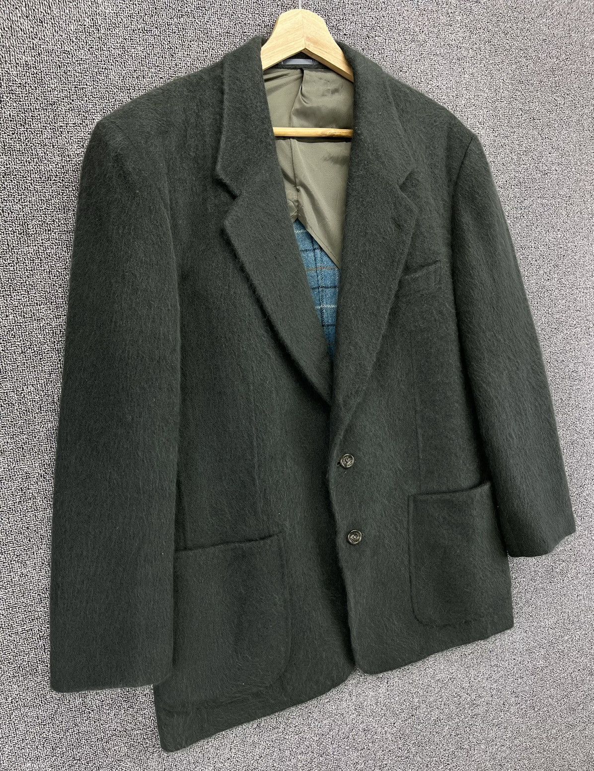 Lanvin Vintage Lanvin Green Wool Blazers Coats Jacket Size US L / EU 52-54 / 3 - 2 Thumbnail