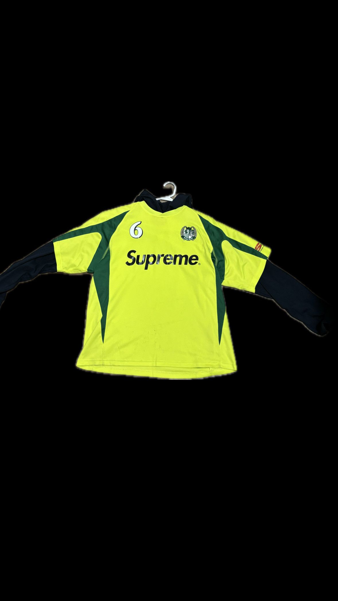 image of Supreme Jersey in Fluo Yellow, Men's (Size Small)