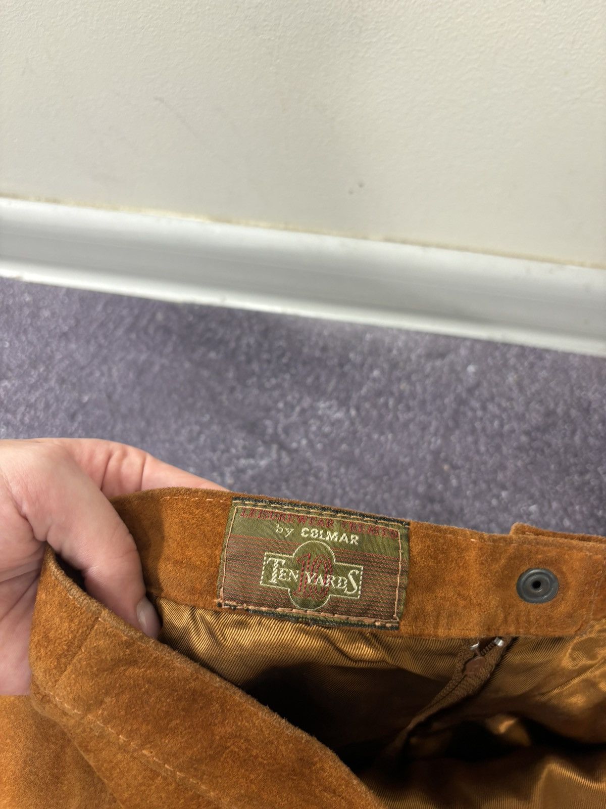 Colmar Vintage Colmar Ten Yards Luxury Vera Pelle Leather Skirt Size 30" / US 8 / IT 44 - 6 Thumbnail