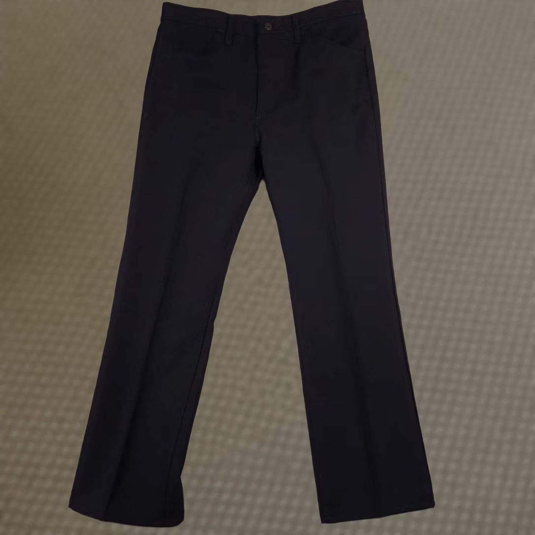 Wrangler VINTAGE Wrangler Pants Mens Navy Blue Straight Slacks 34x30 Classic Fit Size US 34 / EU 50 - 1 Thumbnail