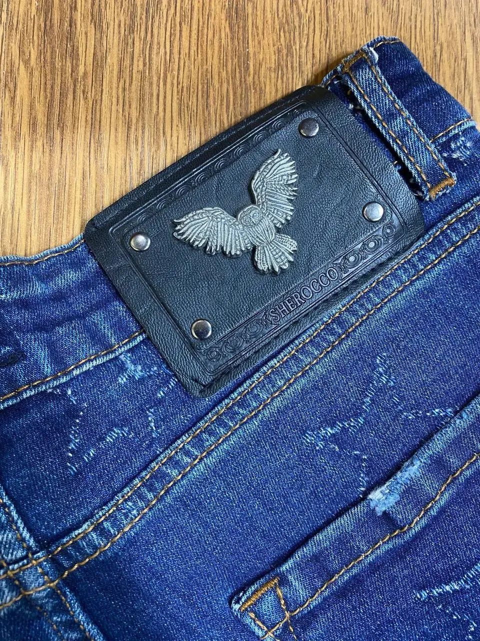 Japanese Brand Dirty Distressed Jeans Patchwork Painted Flared Baggy Size US 32 / EU 48 - 11 Thumbnail