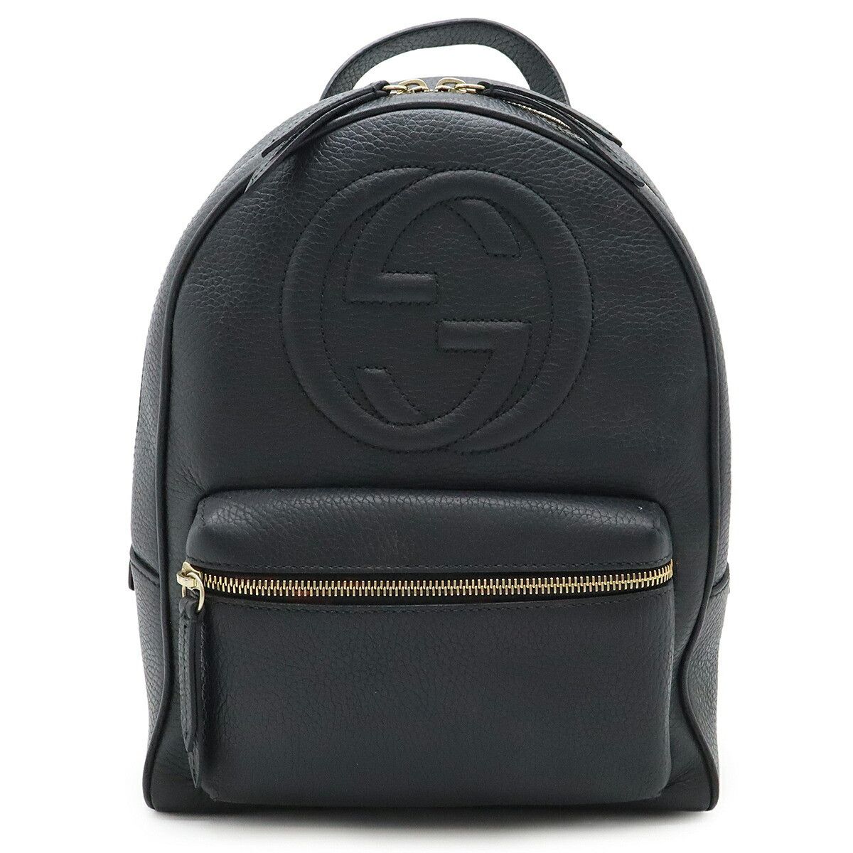 Gucci Gucci Gucci Soho Interlocking G Leather Backpack Leather Backpack 536192 Size ONE SIZE - 1 Thumbnail
