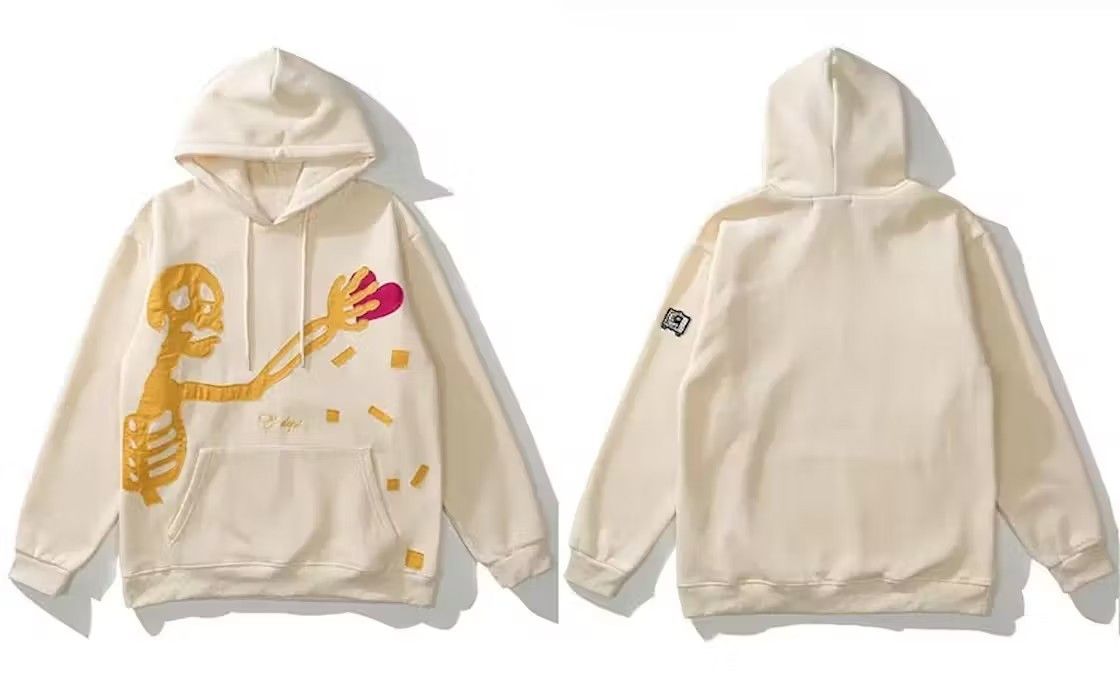 Japanese Brand Skeleton Patch Fleece Hoodie Size US L / EU 52-54 / 3 - 3 Thumbnail