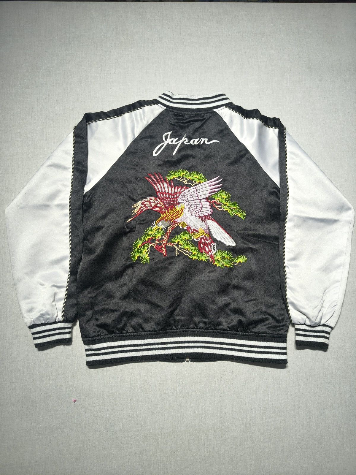 Japanese Brand Sukajan Japan phoenix Embroidery Satin Bomber Jacket(027) Size US S / EU 44-46 / 1 - 1 Thumbnail