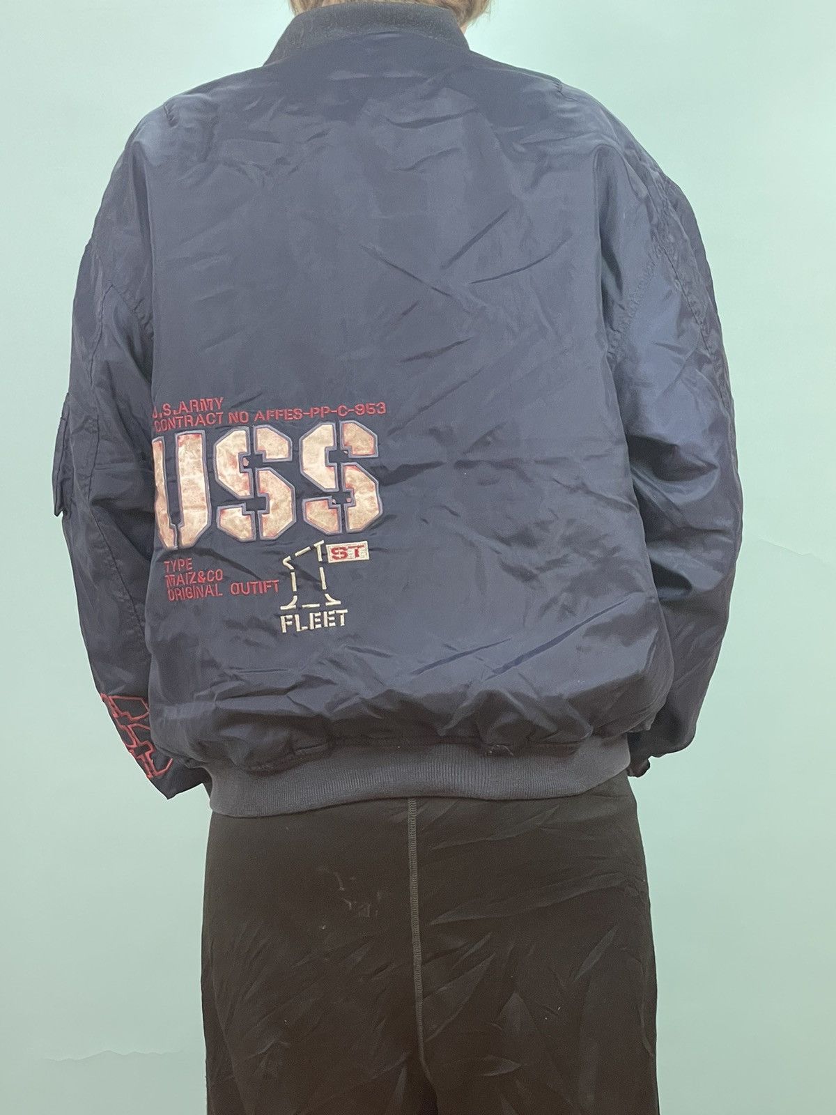 Other Submarine militairy crew bomber jacket 70:s Size US L / EU 52-54 / 3 - 3 Thumbnail