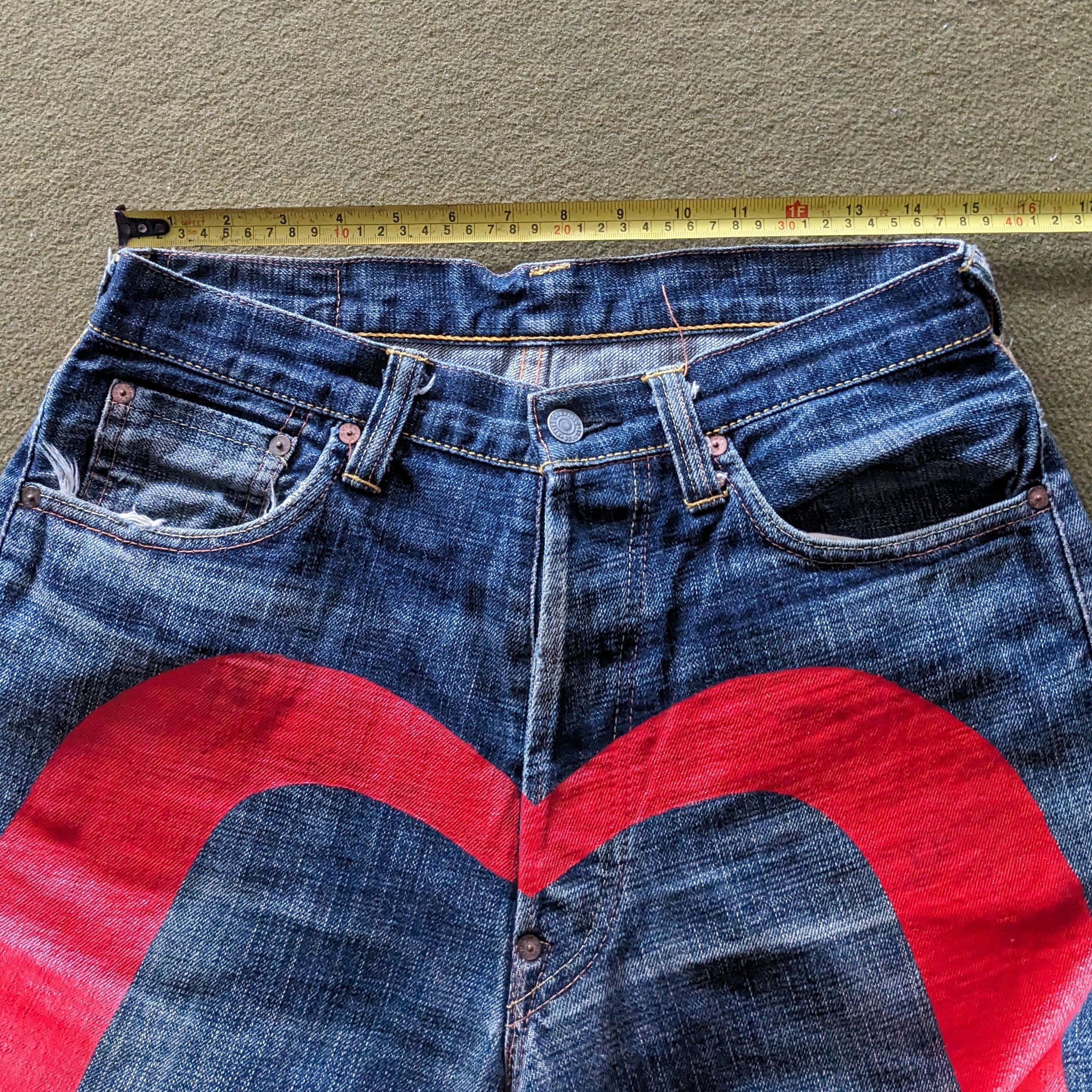 Evisu Vintage EVISU Japanese Fashion Brand Jeans Size US 30 / EU 46 - 5 Thumbnail