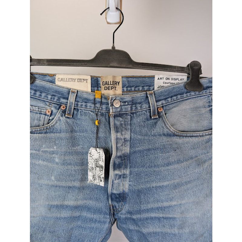 Gallery Dept. o1rshd1 Levi's 501 Reconstructed Denim Jeans in Indigo Blue Size US 35 - 8 Thumbnail