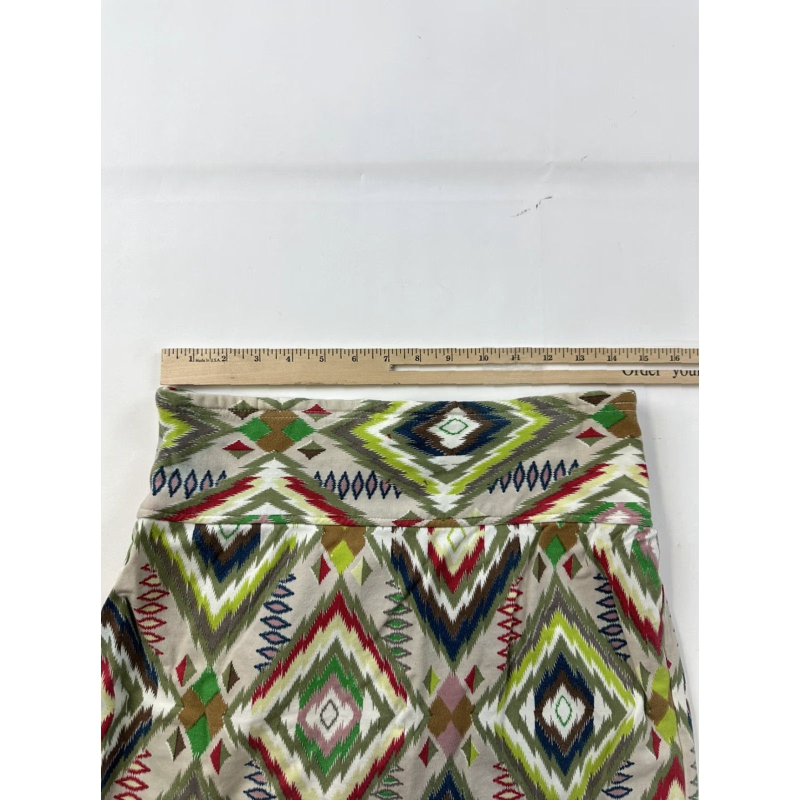 Free People FREE PEOPLE Skirt Women’s Small Tribal Pattern Pleated Stretch Pencil Size 28" / US 6 / IT 42 - 7 Thumbnail