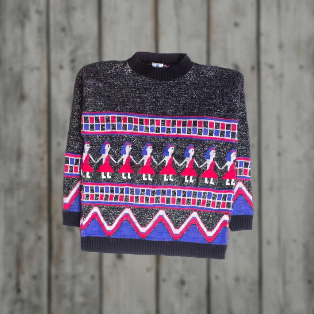 Vintage Vintage 1980s Centennial Knits Black Medium Metallic Sweater User: Vintage Centennial Knits 1980s Black Medium Metallic Sweater Size M / US 6-8 / IT 42-44 - 1 Thumbnail