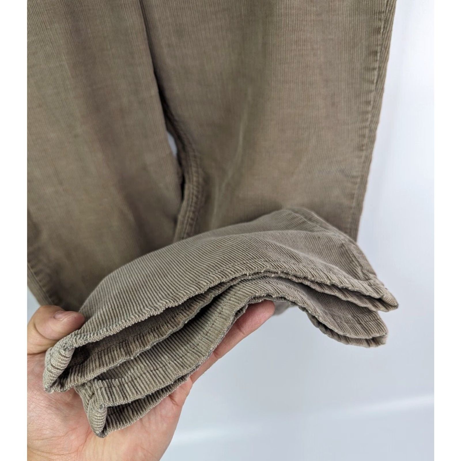 Levi's VINTAGE Levi's Corduroy Pants Straight Mens 34x30 Brown 70s 80s USA Standard Regular Chino Cotton Distressed Size US 34 / EU 50 - 6 Thumbnail