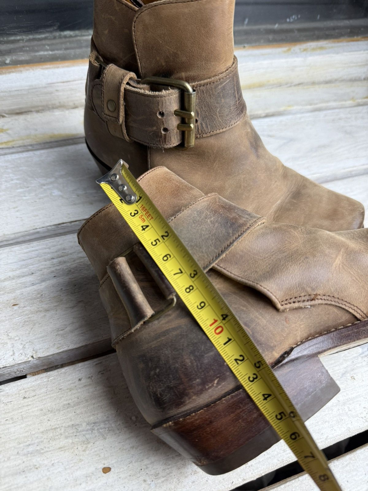 Sancho Boots 90s Sancho Goodyear Welt Leather Harness Boots Brown EU 36 Size US 5.5 / IT 35.5 - 22 Thumbnail